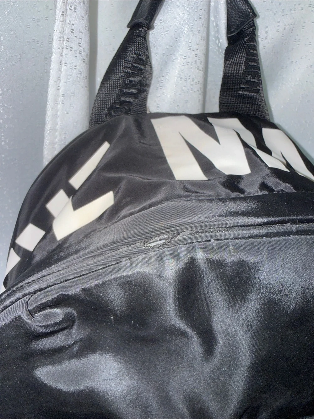 Steve Madden Black Logo Mini Backpack